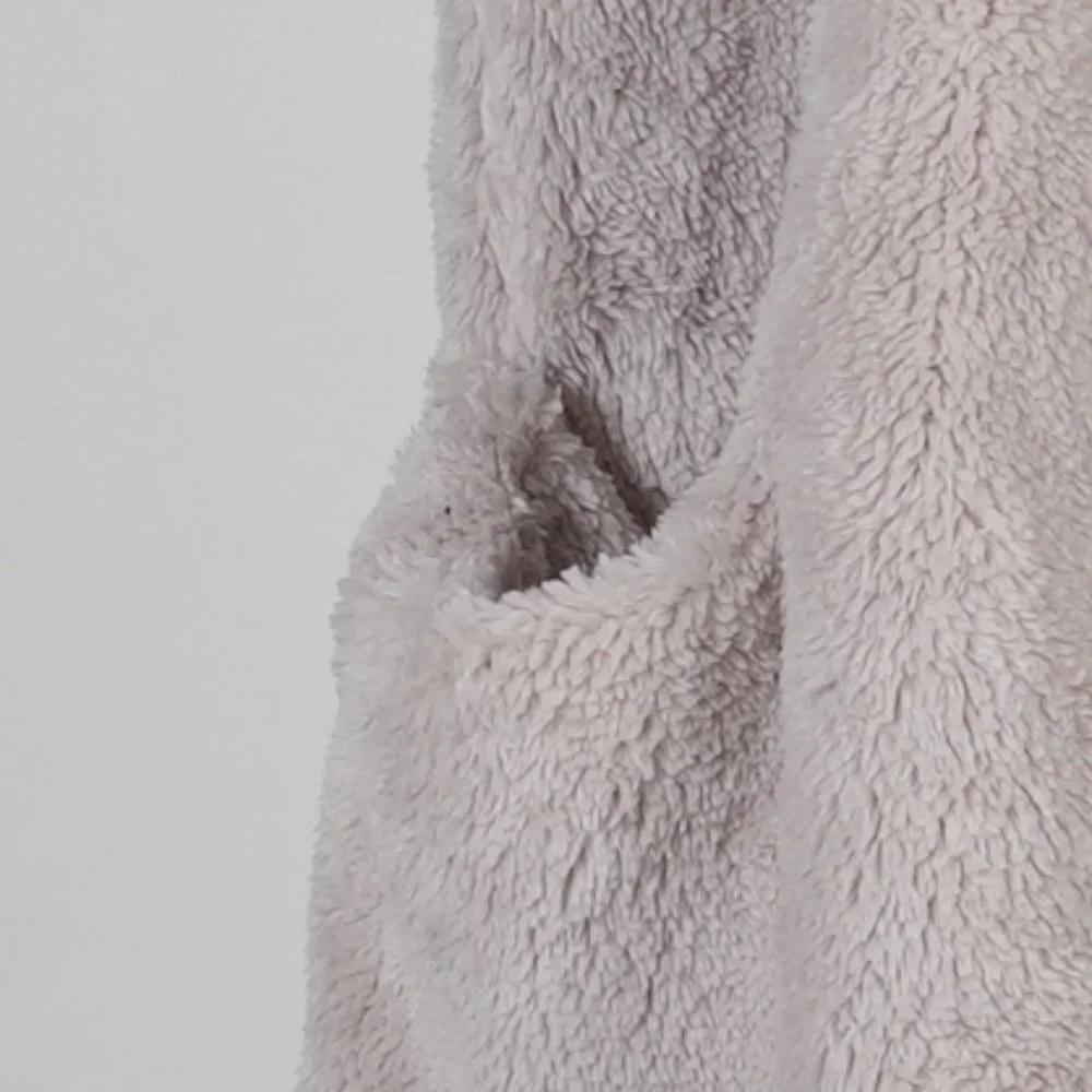 Women's Fleece Vest Hoodie One Size - Picture 2 of 10